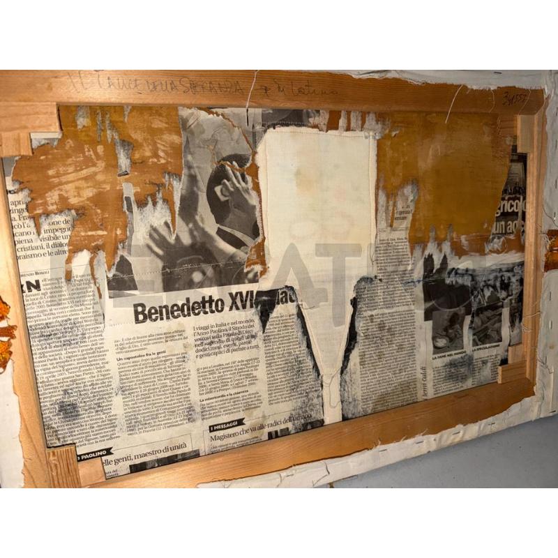 QUADRO COLLAGE  UN BRINDISI ALLA VITA | Mercatino dell'Usato Montesilvano 3