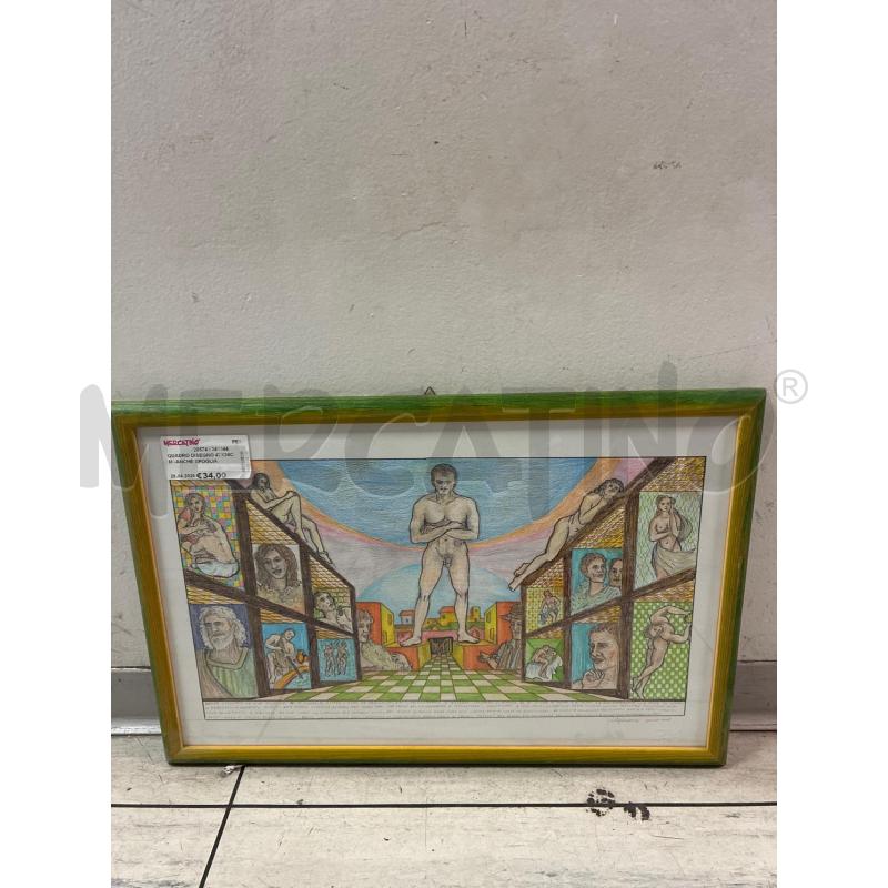 QUADRO DISEGNO 47X30CM -ANCHE SPOGLIATO.. | Mercatino dell'Usato Montesilvano 1