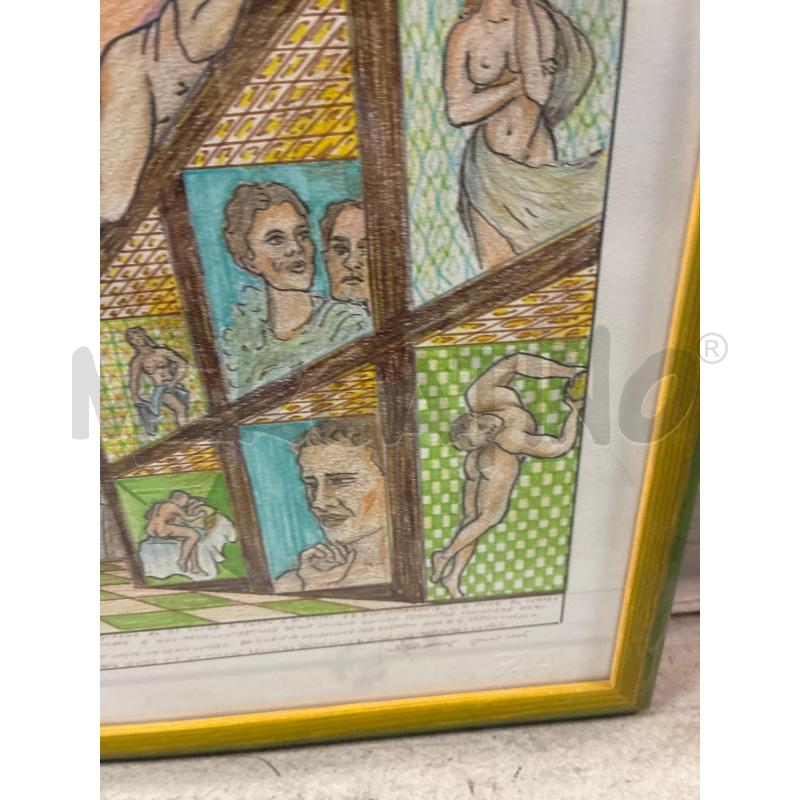 QUADRO DISEGNO 47X30CM -ANCHE SPOGLIATO.. | Mercatino dell'Usato Montesilvano 2