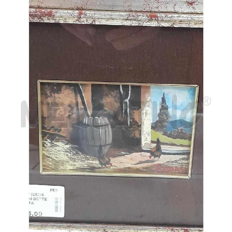 QUADRO FAGIANI BOTTE CORNICE DORATA | Mercatino dell'Usato Montesilvano 1