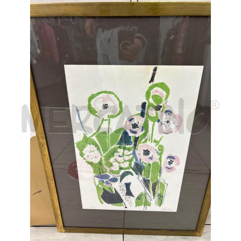 QUADRO FIORI ASTRATTI ROSA | Mercatino dell'Usato Montesilvano 1