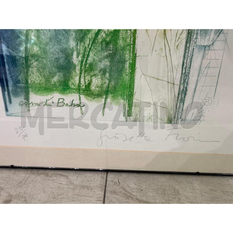 QUADRO GIOSETTA FIORONI LITOGRAFIA 22/70 70X50 | Mercatino dell'Usato Montesilvano 2