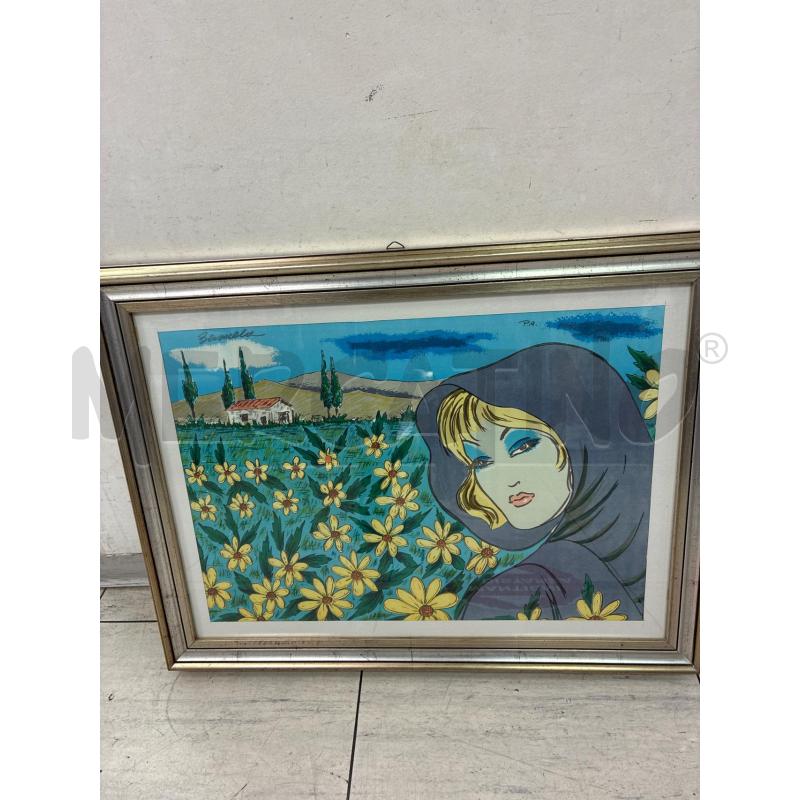 QUADRO LA DONNA DEI CAMPI BRUNO CASCELLA | Mercatino dell'Usato Montesilvano 1