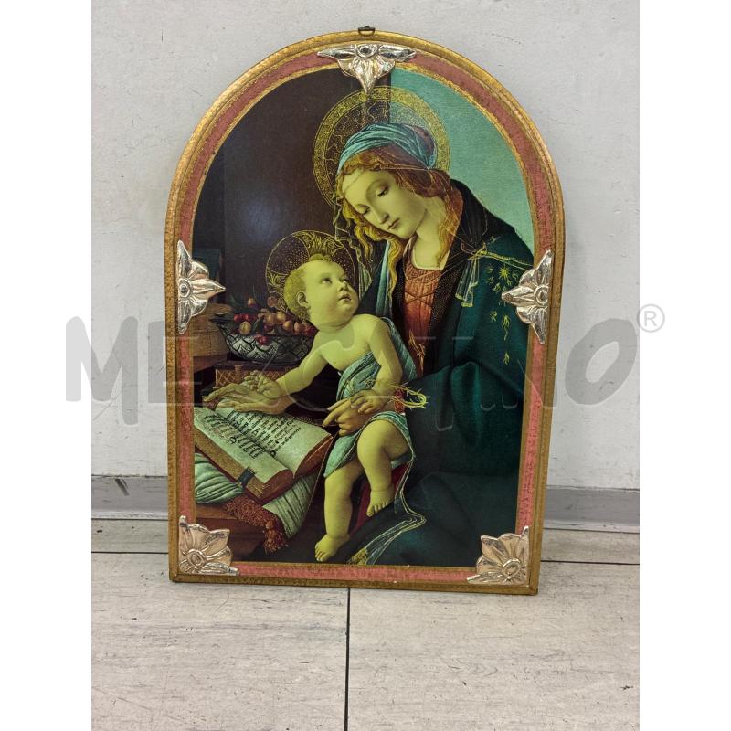 QUADRO MADONNA DECORI LAMI ARG | Mercatino dell'Usato Montesilvano 1