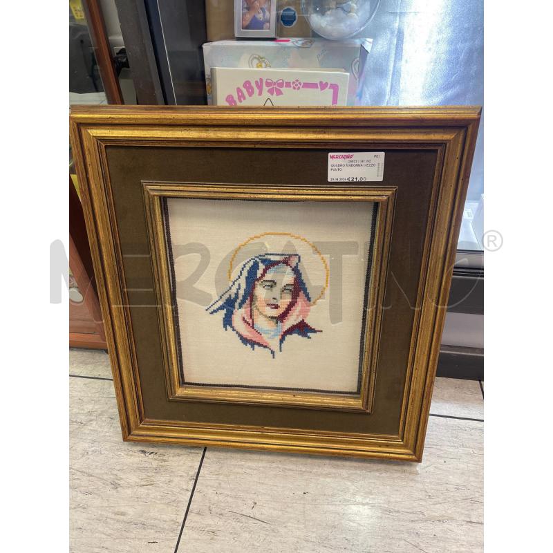 QUADRO MADONNA MEZZO PUNTO | Mercatino dell'Usato Montesilvano 1