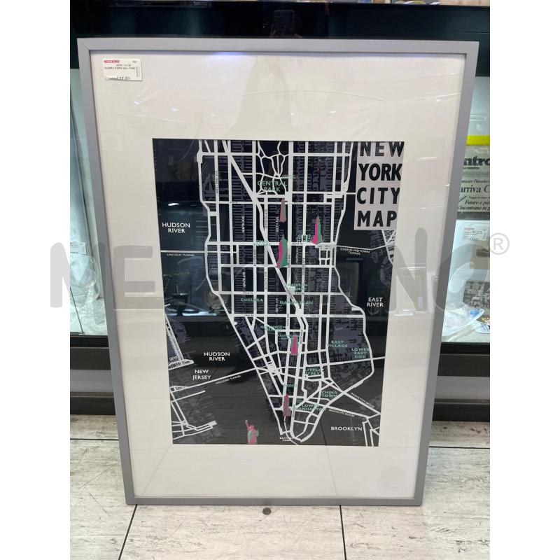 QUADRO MAPPA NEW YORK | Mercatino dell'Usato Montesilvano 1