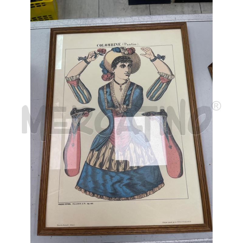 QUADRO MASCHERA COLOMBINE PANTIN | Mercatino dell'Usato Montesilvano 1