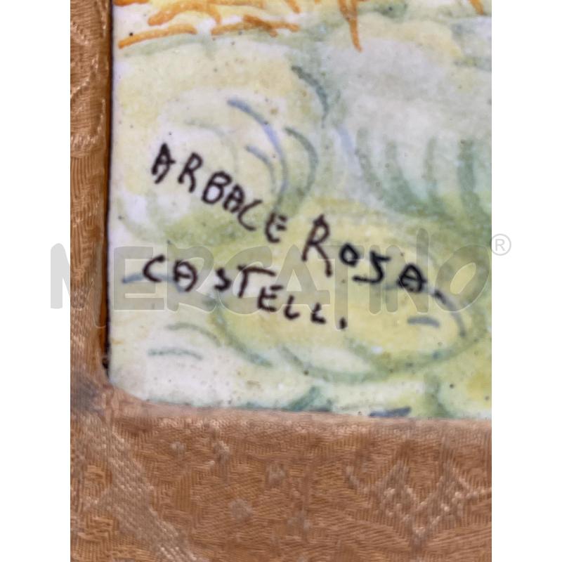 QUADRO MATTONELLA ARBACE ROSA CASTELLI | Mercatino dell'Usato Montesilvano 3
