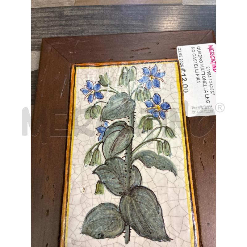 QUADRO MATTONELLA LEGNO CASTELLI PIANTINA | Mercatino dell'Usato Montesilvano 2
