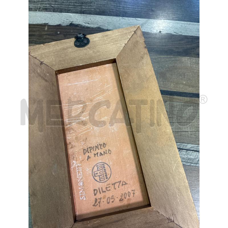 QUADRO MATTONELLA LEGNO CASTELLI PIANTINA | Mercatino dell'Usato Montesilvano 3