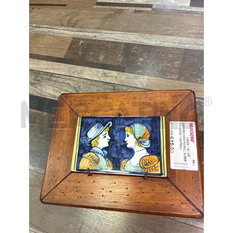 QUADRO MATTONELLA PERSONAGGI  CASTELLI  | Mercatino dell'Usato Montesilvano 2