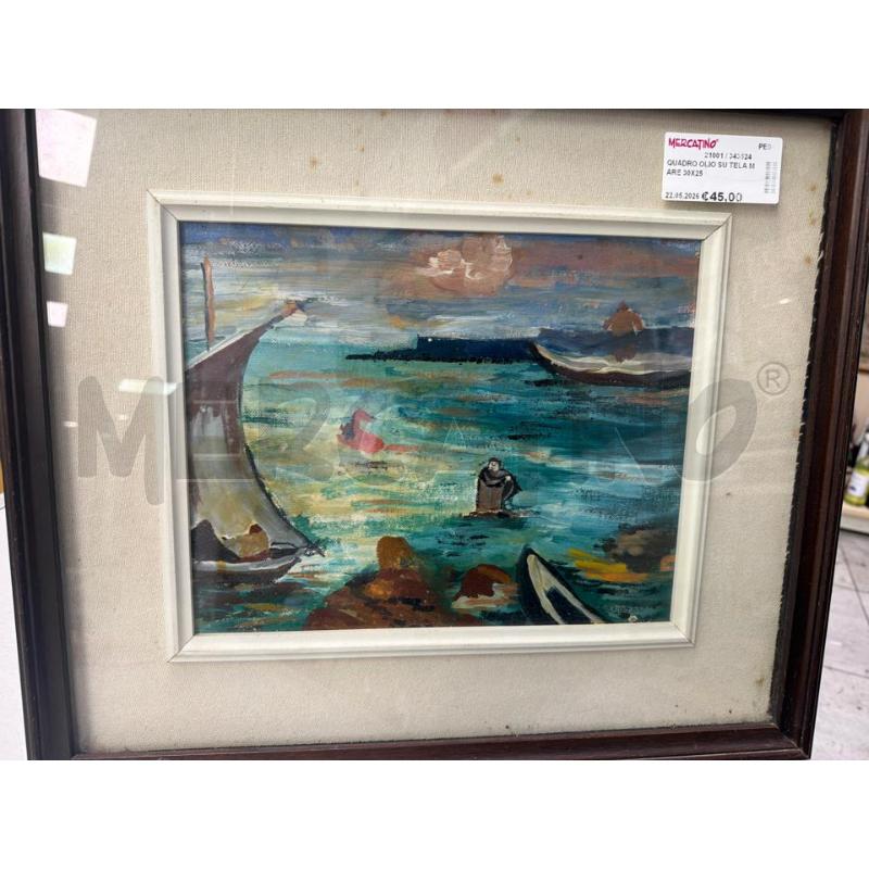 QUADRO OLIO SU TELA MARE 30X25 | Mercatino dell'Usato Montesilvano 2