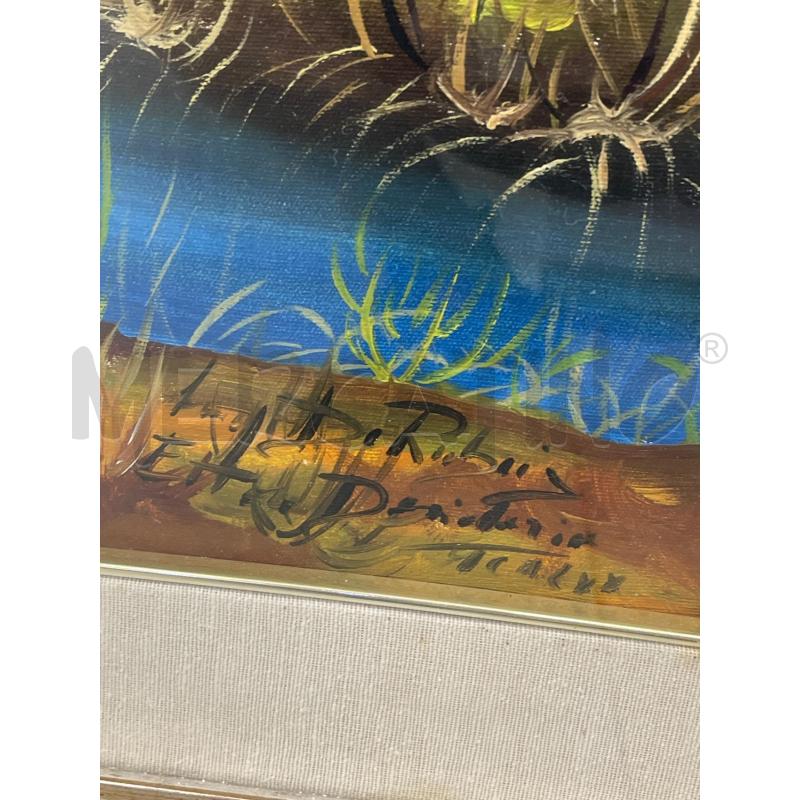 QUADRO PAESAGGIO FIUME A FIRMA DE RUBEIS 122X105 | Mercatino dell'Usato Montesilvano 4