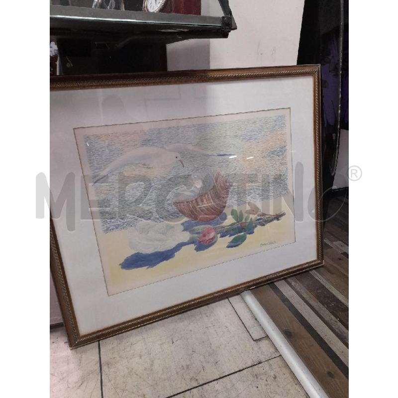 QUADRO PASTELLO ENEA CETRULLO  GABBIANMO | Mercatino dell'Usato Montesilvano 1