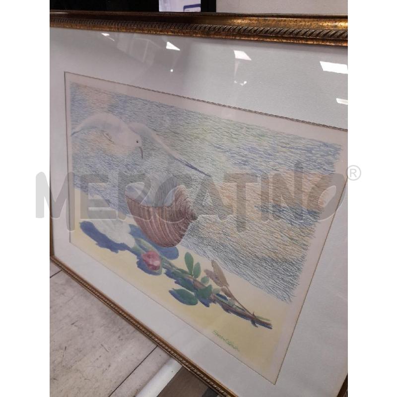 QUADRO PASTELLO ENEA CETRULLO  GABBIANMO | Mercatino dell'Usato Montesilvano 2