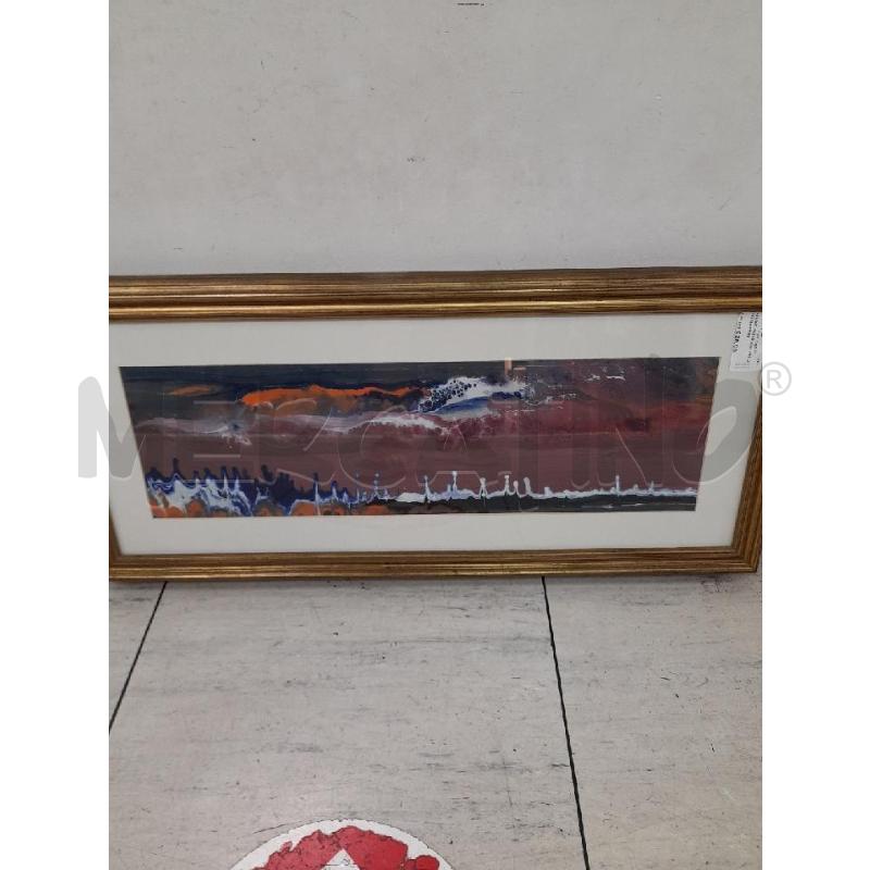 QUADRO RETTANGOLARE ONDE MARRONI | Mercatino dell'Usato Montesilvano 1