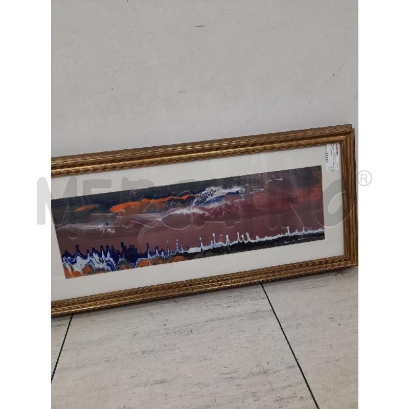 QUADRO RETTANGOLARE ONDE MARRONI | Mercatino dell'Usato Montesilvano 2