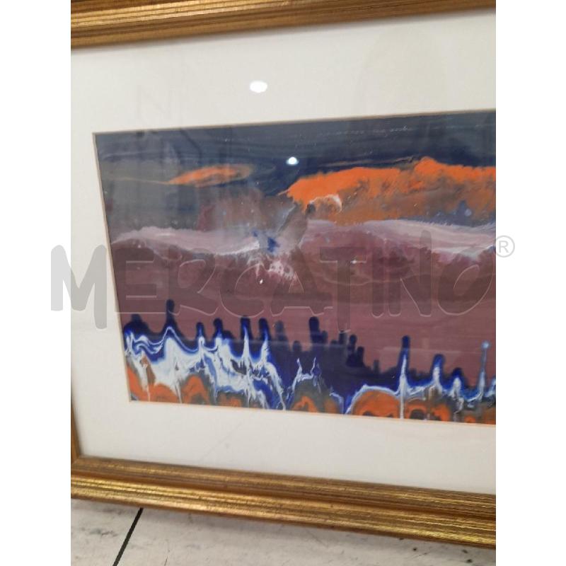 QUADRO RETTANGOLARE ONDE MARRONI | Mercatino dell'Usato Montesilvano 3