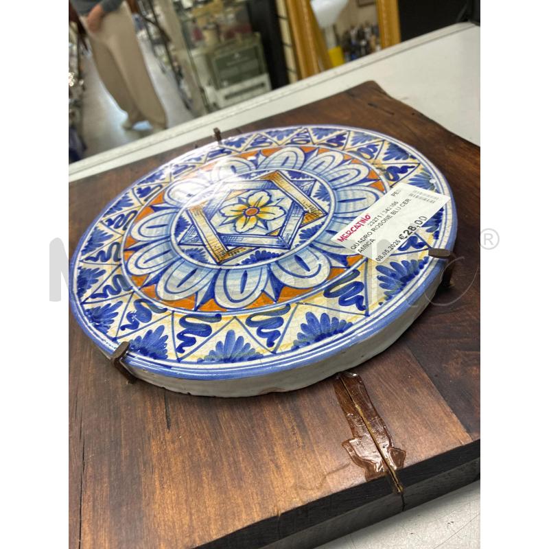 QUADRO ROSONE BLU CERAMICA | Mercatino dell'Usato Montesilvano 2
