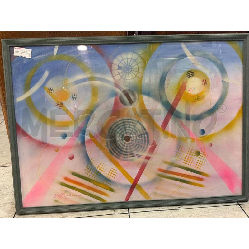QUADRO STAMPA COLORATA ROSA VERDE | Mercatino dell'Usato Montesilvano 1