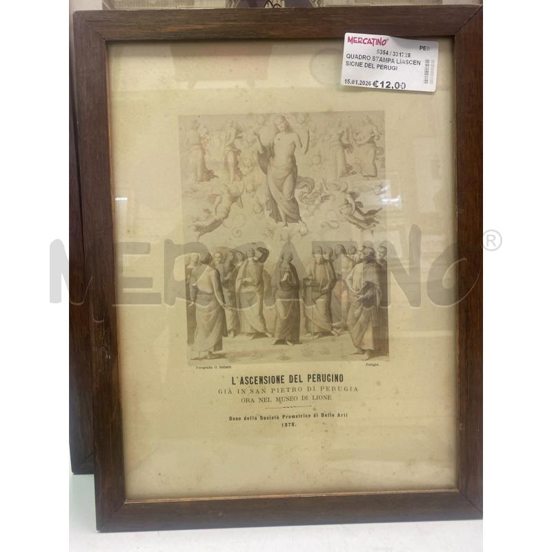 QUADRO STAMPA LÌASCENSIONE DEL PERUGINO | Mercatino dell'Usato Montesilvano 1