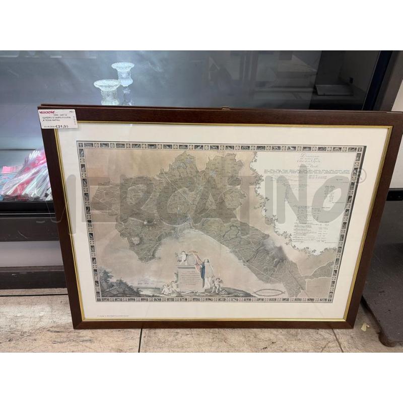 QUADRO STAMPA PIANTINA TEMA NAPOLI | Mercatino dell'Usato Montesilvano 1