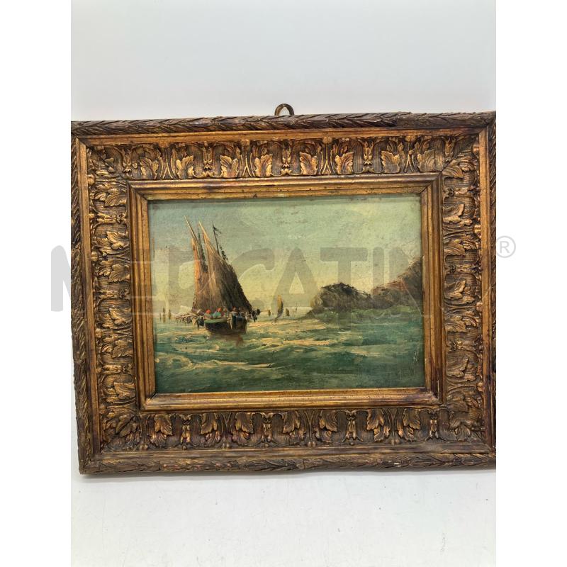 QUADRO SU TAVOLETTA 22 X 16 BARCA | Mercatino dell'Usato Montesilvano 1