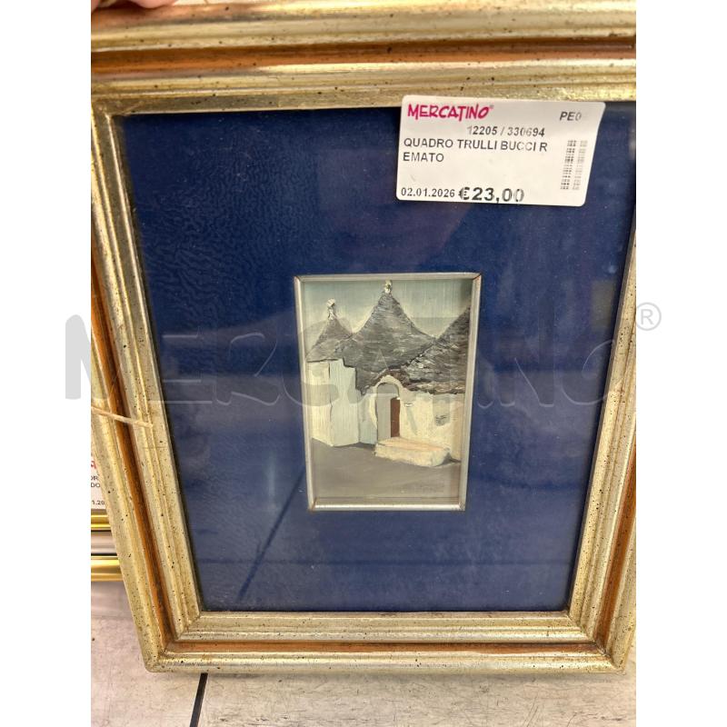 QUADRO TRULLI BUCCI REMATO | Mercatino dell'Usato Montesilvano 1