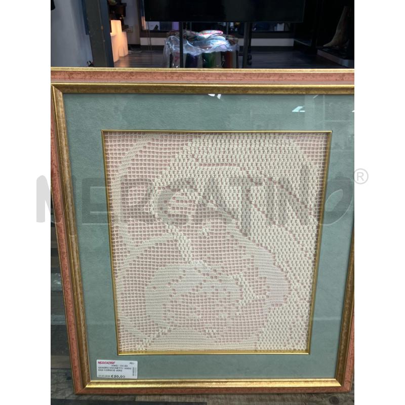QUADRO UNCINETTO MADONNA CORNICE VERDE | Mercatino dell'Usato Montesilvano 2