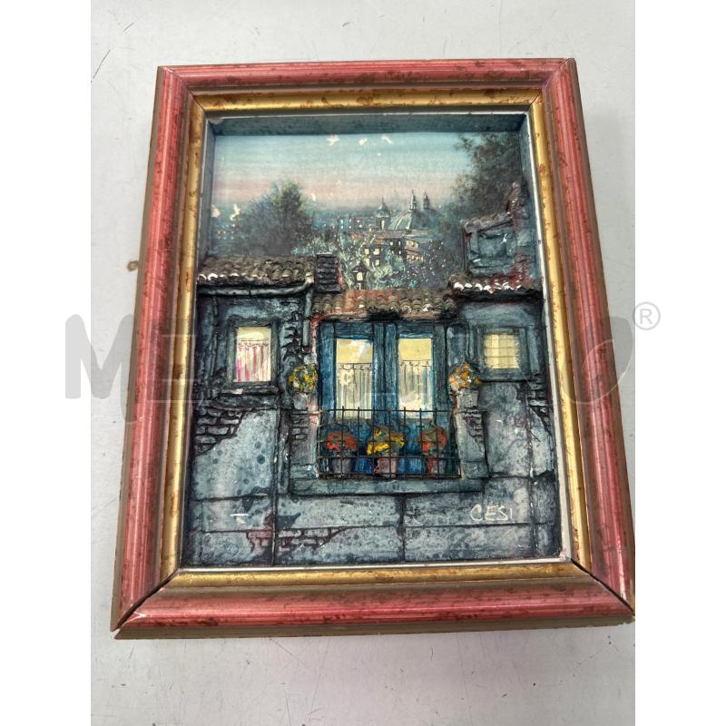 QUADRO VEDUTA BALCONE IN RILIEVO  | Mercatino dell'Usato Montesilvano 1