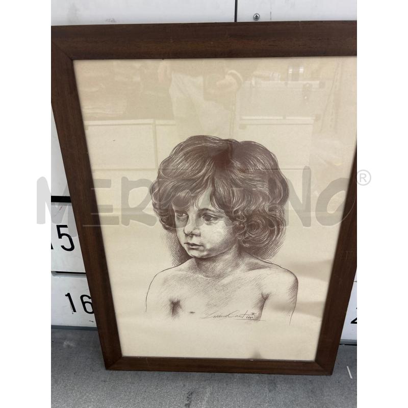 QUADRO VISO BAMBINO LUCIANO CANTINI | Mercatino dell'Usato Montesilvano 1