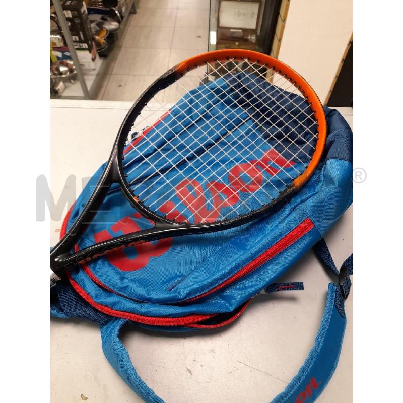 RACCHETTA TENNIS WILSON NERA ARANCONE JR24 + ZAINETTO | Mercatino dell'Usato Montesilvano 1