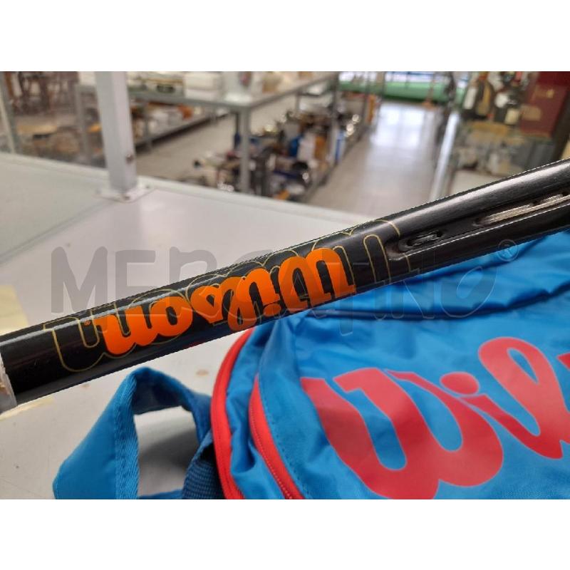 RACCHETTA TENNIS WILSON NERA ARANCONE JR24 + ZAINETTO | Mercatino dell'Usato Montesilvano 2