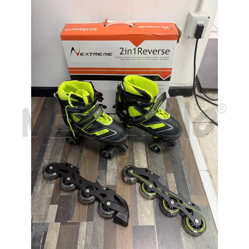 ROLLERBLADE 2 IN UNO EXTREME VERDI NERI | Mercatino dell'Usato Montesilvano 1