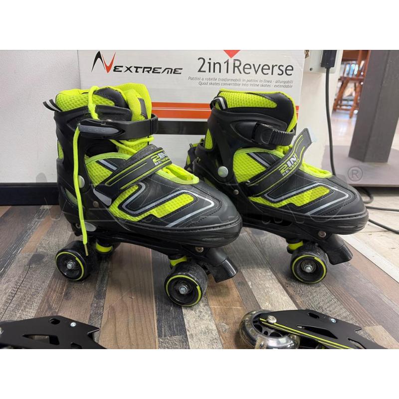 ROLLERBLADE 2 IN UNO EXTREME VERDI NERI | Mercatino dell'Usato Montesilvano 2