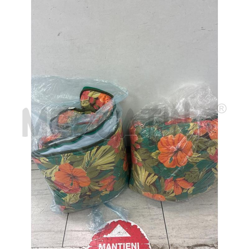 SACCO A PELO VERDE FIORI ROSSI SINGOLO | Mercatino dell'Usato Montesilvano 2