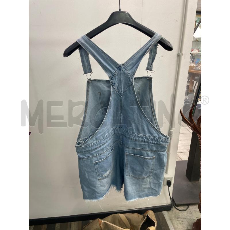 SALOPETTE DENIM PANTALONCINO CORTO TG GRANDE | Mercatino dell'Usato Montesilvano 2