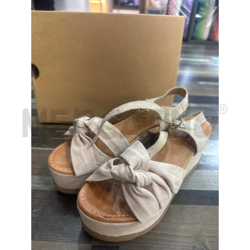 SANDALI DONNA BATA BEIGE NODO  | Mercatino dell'Usato Montesilvano 1