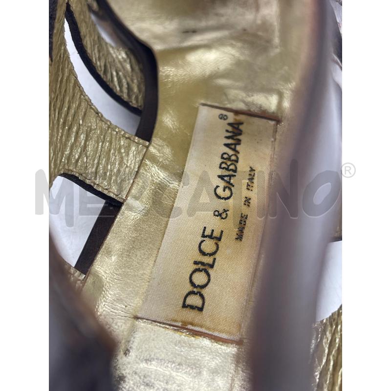 SANDALI DONNA DOLCE & GABBANA MARRO INTAGLIATI | Mercatino dell'Usato Montesilvano 3