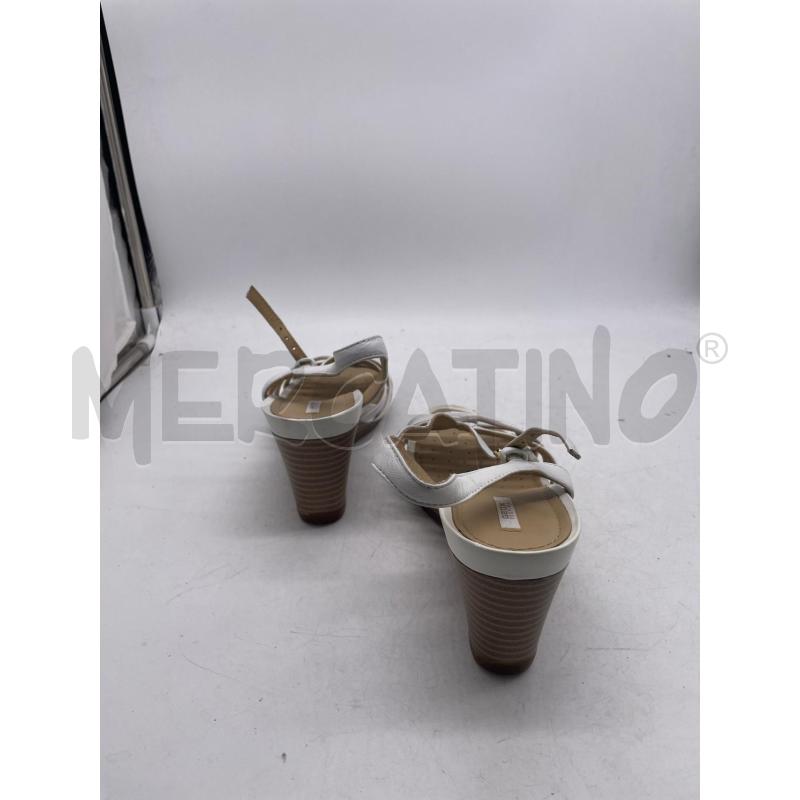 SANDALI DONNA GEOX ZEPPA BIANCHI INTRECCIATI RIGA ARGENTATA | Mercatino dell'Usato Montesilvano 3