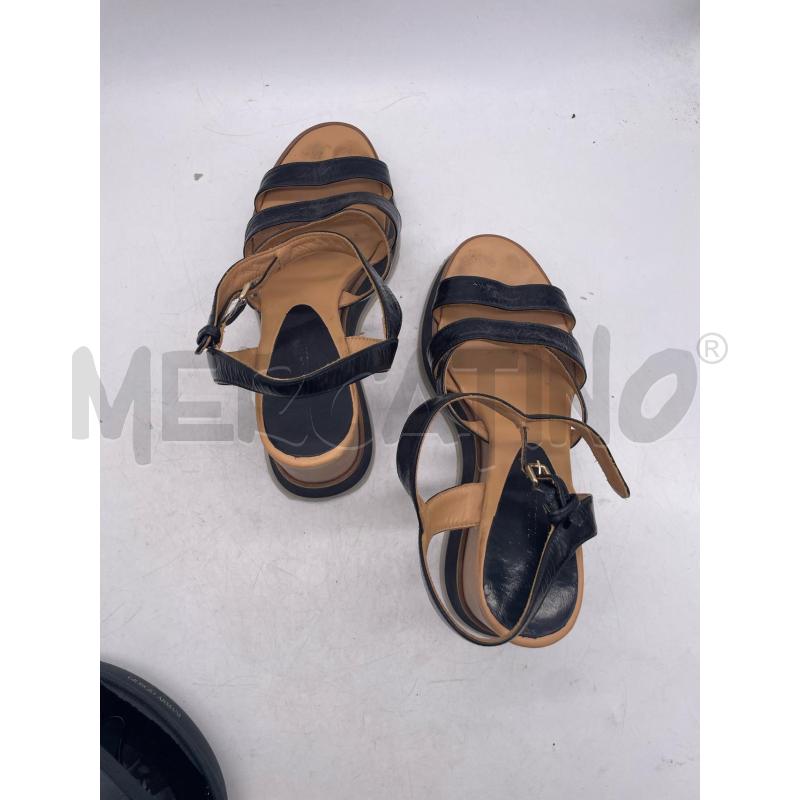 SANDALI DONNA PALOMA BARCELÒ ZEPPA NERI MARRO CHIARO | Mercatino dell'Usato Montesilvano 4