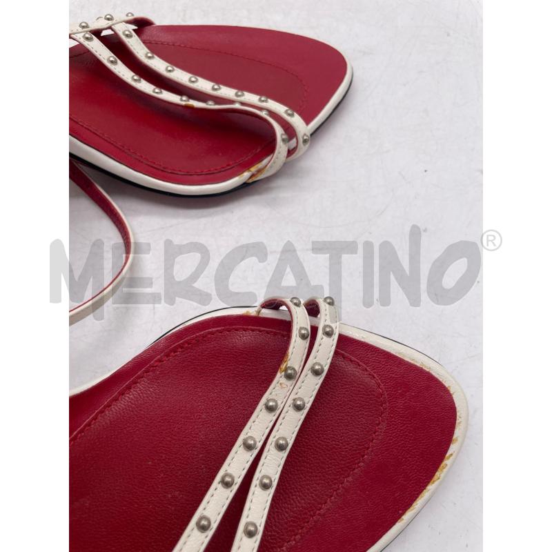 SANDALI DONNA TACCO CESARE PACIOTTI BEIGE BORCHIETTE | Mercatino dell'Usato Montesilvano 4