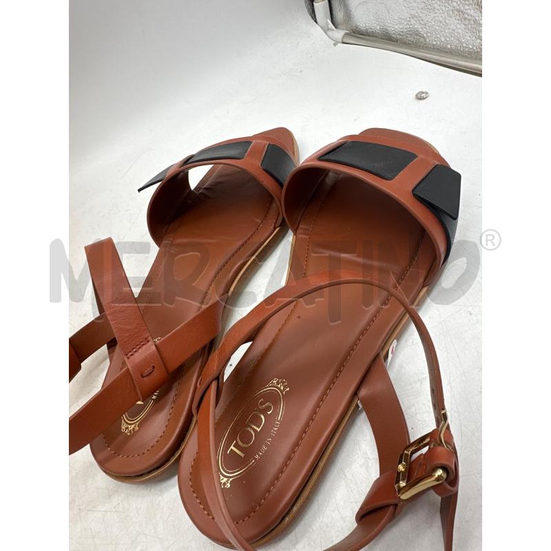 SANDALI DONNA TODS FASCIA MARRO NERA | Mercatino dell'Usato Montesilvano 2