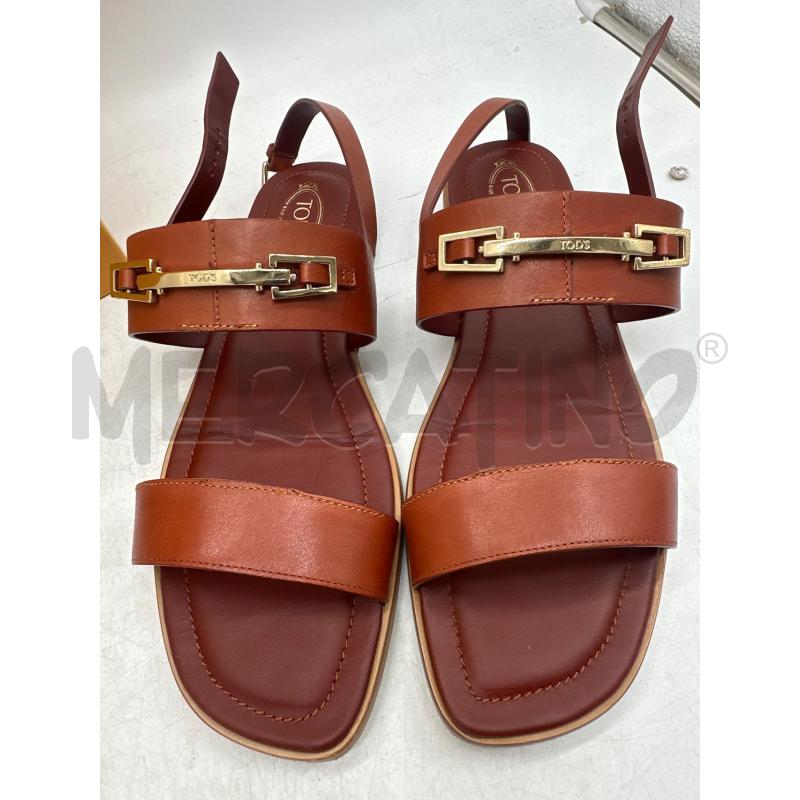 SANDALI DONNA TODS MARRO FASCIA FIBBIA DORATA | Mercatino dell'Usato Montesilvano 2
