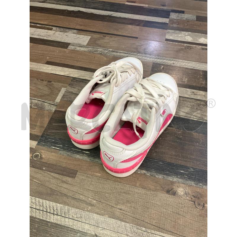 SCARPE BAMBINA PUMA BIANCA ROSA 37  | Mercatino dell'Usato Montesilvano 3