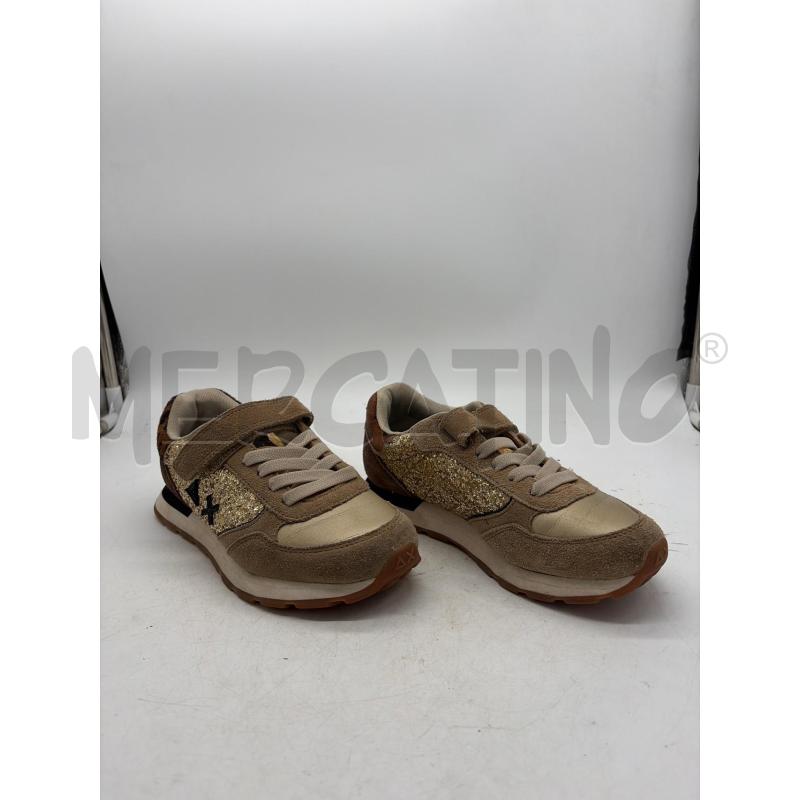 SCARPE BAMBINA SUN 68 BEIGE GLITTER CAVALLINO STRAPPO | Mercatino dell'Usato Montesilvano 1
