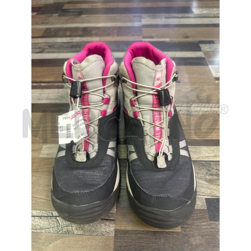 SCARPE BAMBINA TREKKING QUECHUA GRIGIE FUKSIA | Mercatino dell'Usato Montesilvano 2