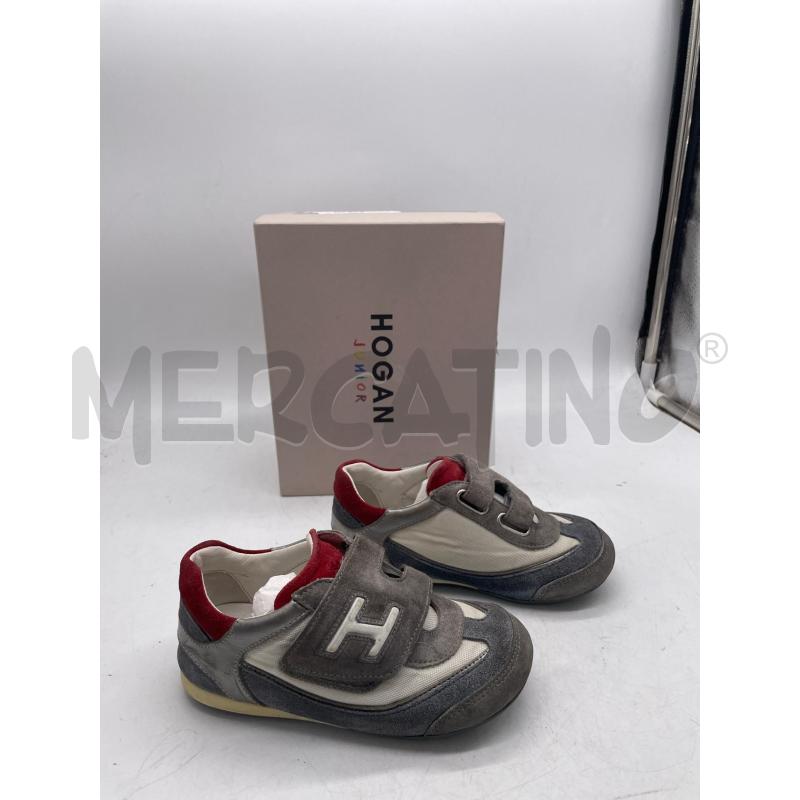 SCARPE BAMBINO HOGAN STRAPPO GRIGIO BIANCO BLU ROSSO | Mercatino dell'Usato Montesilvano 1