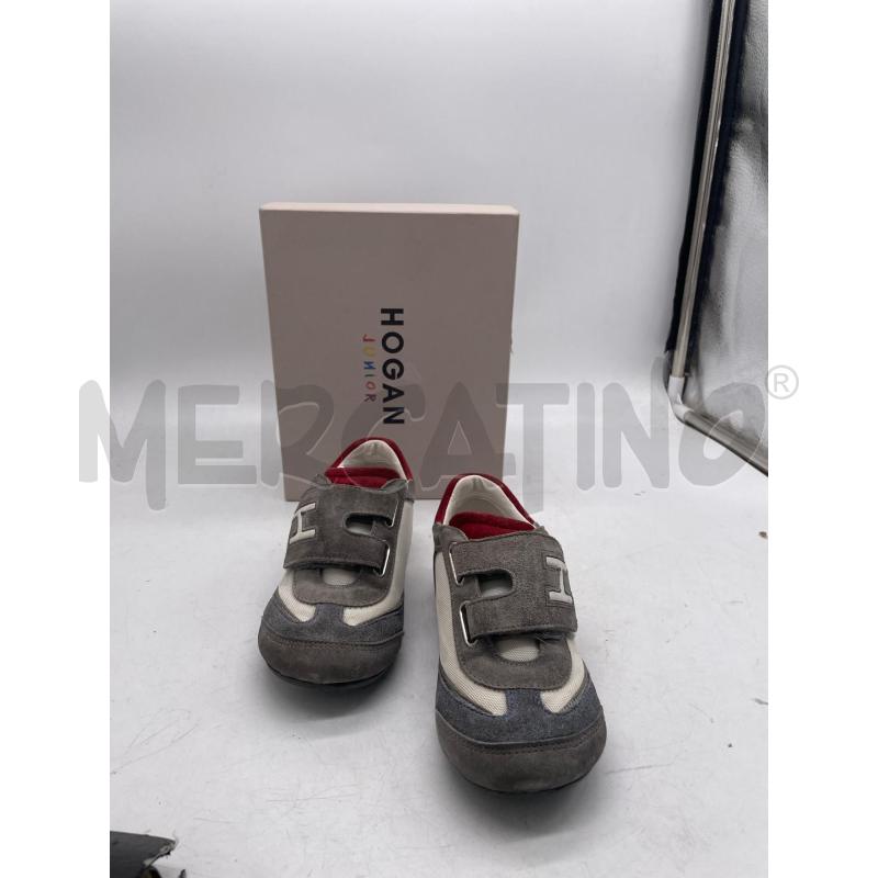 SCARPE BAMBINO HOGAN STRAPPO GRIGIO BIANCO BLU ROSSO | Mercatino dell'Usato Montesilvano 2