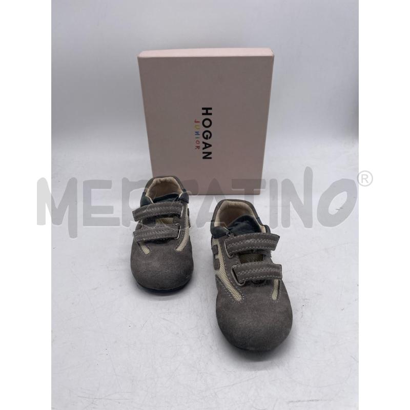 SCARPE BAMBINO NEONATO HOGAN STRAPPO GRIGIE BIANCHE | Mercatino dell'Usato Montesilvano 2